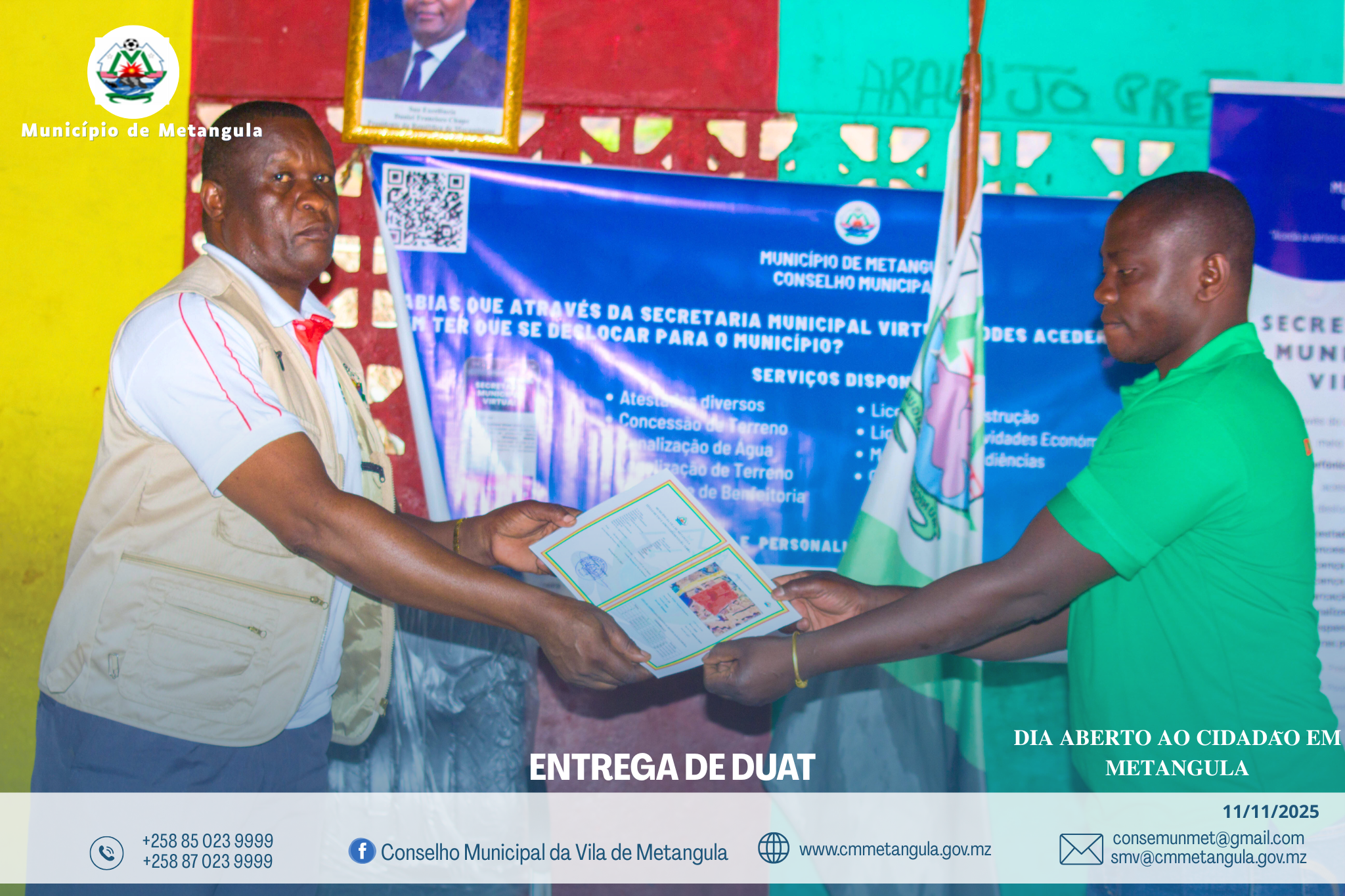 CONSELHO MUNICIPAL DE METANGULA E GIZ REALIZOU DIA ABERTO AO CIDADÃO